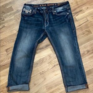 Rock Revival size 33 Easy Crop Capri